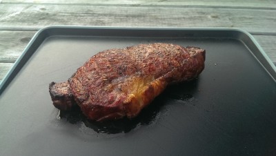 Resting the steak